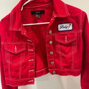 Red Jean Jacket